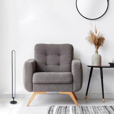 Lampa podłogowa LED Barto 125 cm RGB 19W z pilotem matowy czarny RABALUX