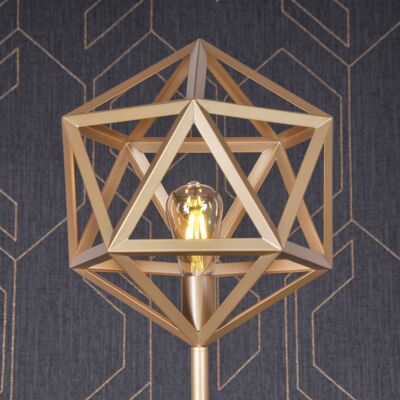 Lampa podłogowa Denmark Gold 1 x E27 165 cm złoty GOLDLUX
