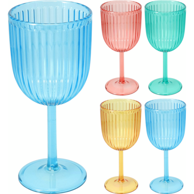 Kieliszek do wina 250 ml różne kolory 1 szt.
