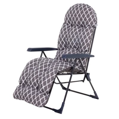 Fotel Oregon z podnóżkiem WZ3 szary