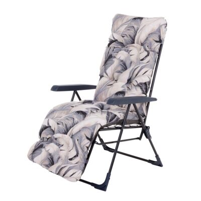 Fotel Floryda z podnóżkiem WZ2 szary