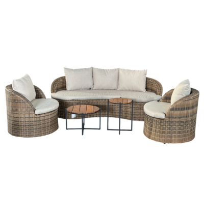 Zestaw mebli Palermo brązowo-beżowy