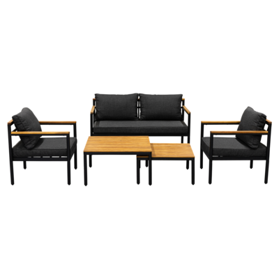 Zestaw mebli Dorado czarno-brązowy