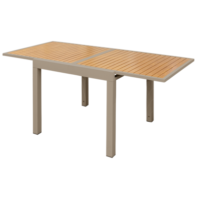 Stół rozkładany Sahara 90-180 x 90 x 75 cm taupe