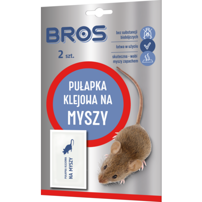 Pułapka klejowa na myszy 2 sztuki BROS