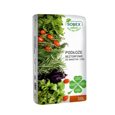 Podłoże beztofrowe do warzyw i ziół 50 l