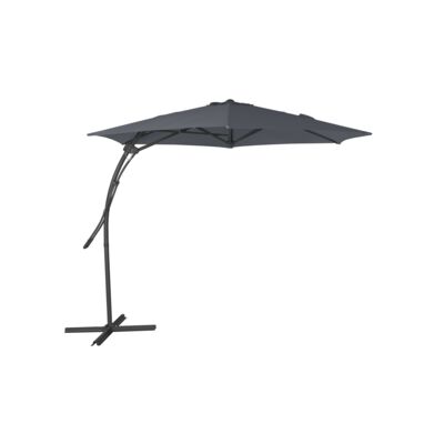 Parasol boczny 300 cm stal/poly szary