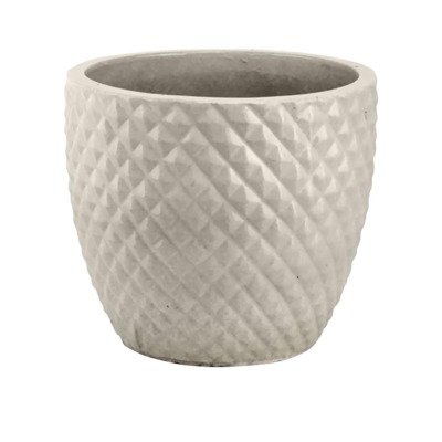 Donica ceramiczna mrozoodporna 30 cm kremowa