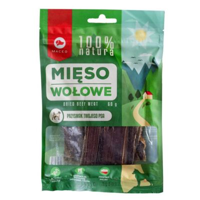 Przysmak dla psa 100% NATURA mięso wołowe 60 g Maced