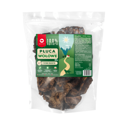 Przysmak dla psa 100% NATURA płuca wołowe 350 g Maced