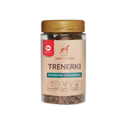 Trenerki dla psa wieprzowo - wołowe 150 g Super Premium Maced
