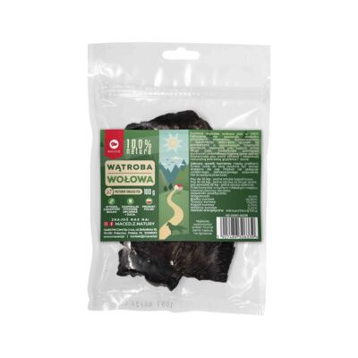 Przysmak dla psa 100% NATURA wątroba wołowa 100 g Maced
