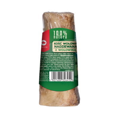 Przysmak dla psa kość nadziewana z wołowiną 150 g Maced