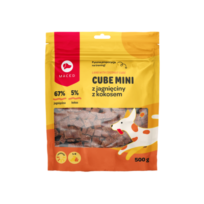 Przysmak dla psa Cube Mini jagnięcina z kokosem 500 g Maced