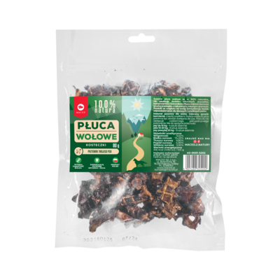 Przysmak dla psa 100% NATURA płuca kosteczki 80 g Maced