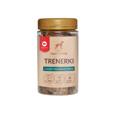 Trenerki dla psa kaczka z pestkami dyni i melisą 150 g Super Premium
