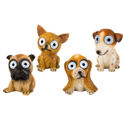 Dekoracja solarna LED pies mix 4 rodzajów 10 x 11 x 13,5 cm