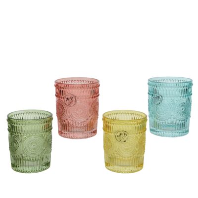 Szklanka ozdobna 300 ml morski/zielony/żółty/koralowy 1 szt.