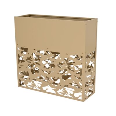 Kwietnik metalowy 105 x 35 x 100 cm piaskowy