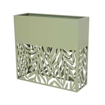 Kwietnik metalowy 105 x 35 x 100 cm zielony