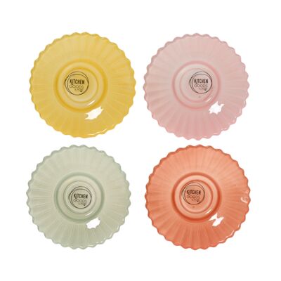 Talerzyk szklany 10,2 cm różne kolory 1 szt.