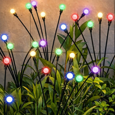 Lampa solarna trawa 72 cm multikolor