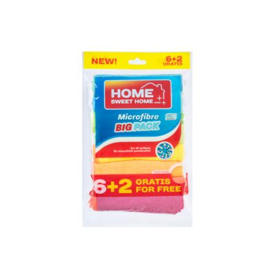 Zestaw ściereczek z mikrofibry 6+2 gratis HSH