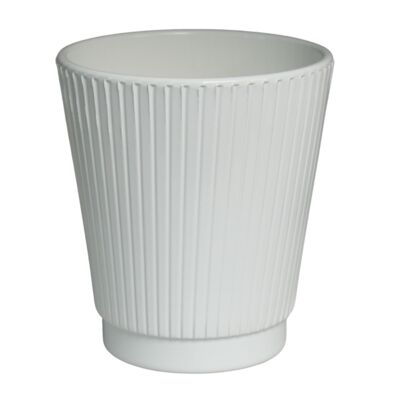 Osłonka storczyk vertical 13 cm biała