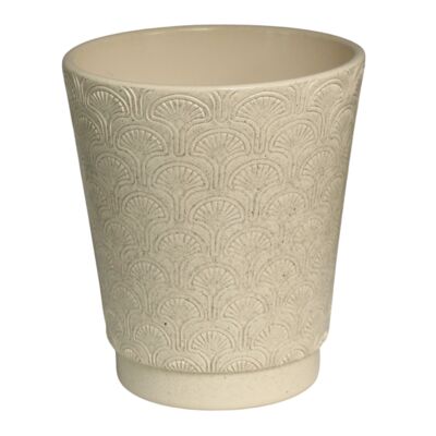 Osłonka storczyk peacock 13 cm kamienny beż