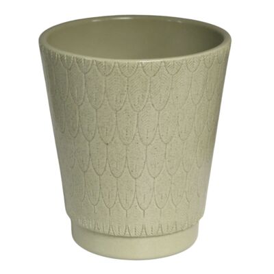 Osłonka storczyk feather 13 cm kamienny zielony