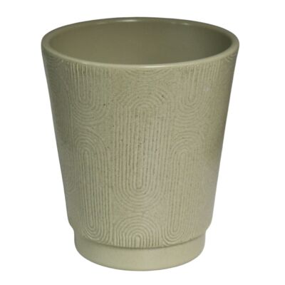 Osłonka storczyk arche 13 cm kamienny zielony