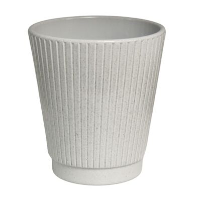 Osłonka storczyk vertical 13 cm kamienny szary