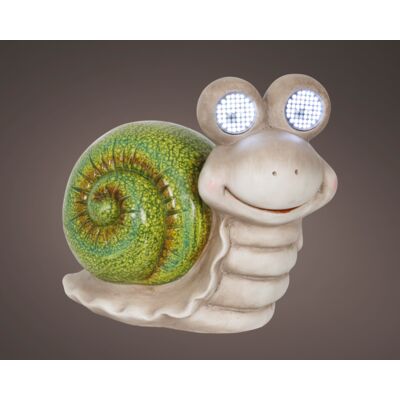 Dekoracja solarna LED ślimak