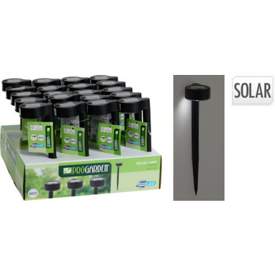 Lampa solarna 6 x 31 cm czarna