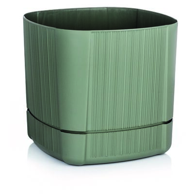 Zestaw 3 donic plastikowych CASTLE FLOWER zielony 3 rozmiary