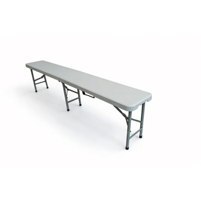 Ławka cateringowa walizkowa 180 x 28 x 43 cm szara
