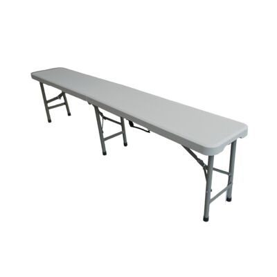 Ławka cateringowa walizkowa 183 x 28 x h 43 cm szara