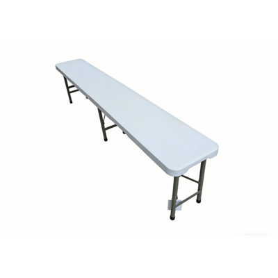 Ławka cateringowa walizkowa 180 x 28 x 43 cm biała