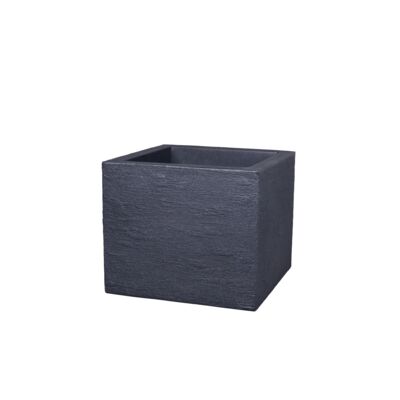 Doniczka Kubus kwadratowa wys. 34 cm antracytowa