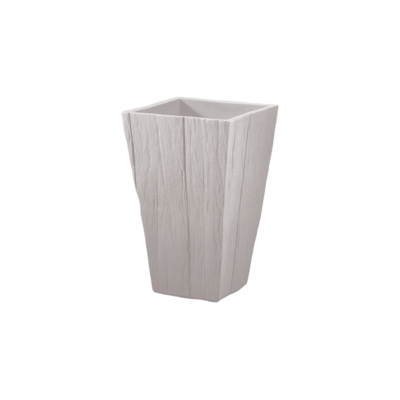 Doniczka Capri Wood 35 x 35 x H55 cm piaskowa