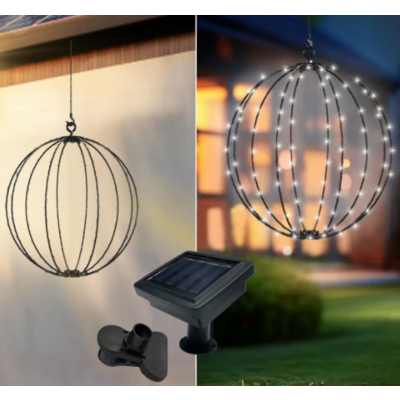 Lampion solarny wiszący 30 cm