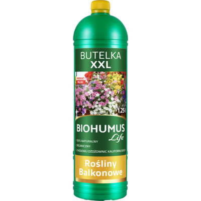 BIOHUMUS LIFE Rośliny balkonowe 1,25 l Ekodarpol