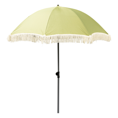 Parasol plażowy z frędzlami 180 cm oliwkowy