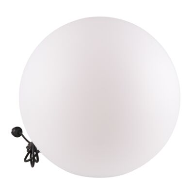 Lampa ogrodowa ARGENTO 50 biała kula E27