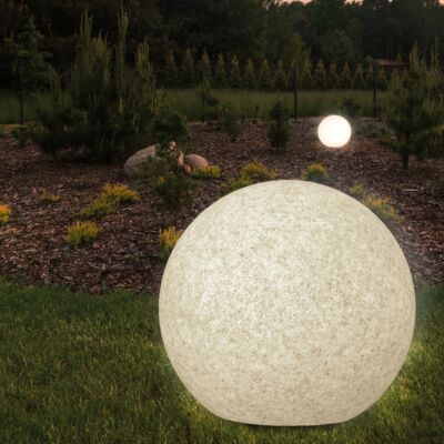 Lampa ogrodowa ARGENTO 30 szara kula E27