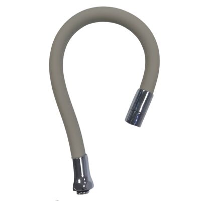 Wylewka elastyczna 1-funkcyjna, perlator M22x1, mosiężny gwint 3/4", L-500 mm szary Axus