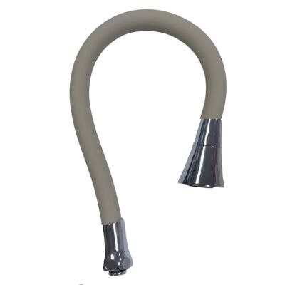 Wylewka elastyczna 2-funkcyjna, mosiężny gwint 3/4", L-550 mm szary Axus