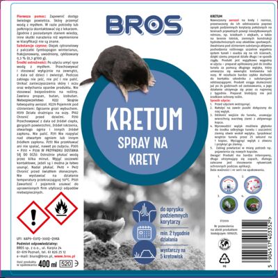 Spray na krety Kretum 400 ml BROS
