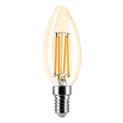 Żarówka LED filament B E14 C35 4W WW