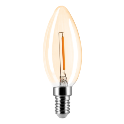 Żarówka LED filament B E14 C35 1W WW